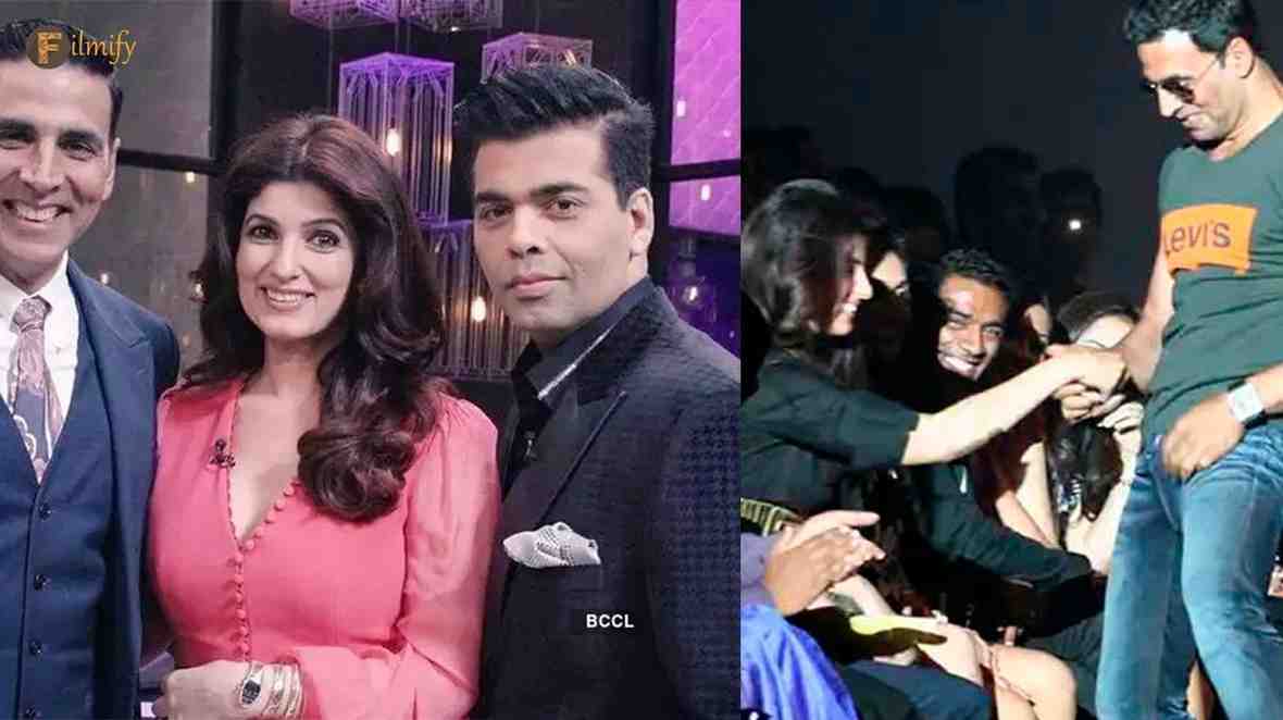 Akshay Kumar's wife Twinkle Khanna has told about the interesting incident in the show 'Koffee with Karan'. She said that a case is not registered against anyone as soon as it is done against her. Along with this, she also told about Akshay's lawyer, and how his lawyer had put all the blame on Twinkle.