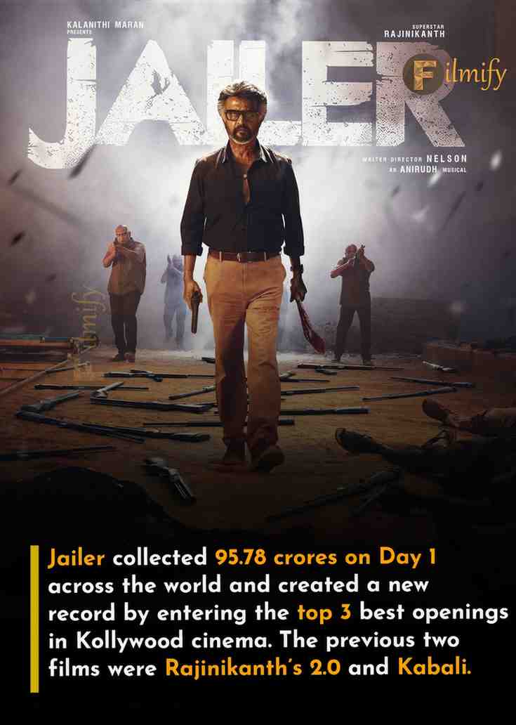 Jailer WW Box office collections on Day 1