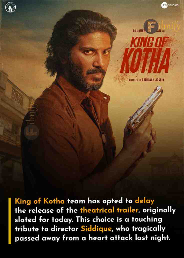 King of Kotha Trailer postponed