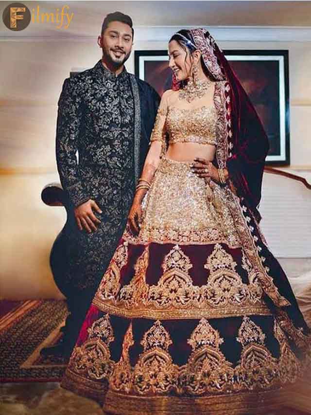 Gauahar Khan stands out amongst other brides styled by Manish Malhotra
