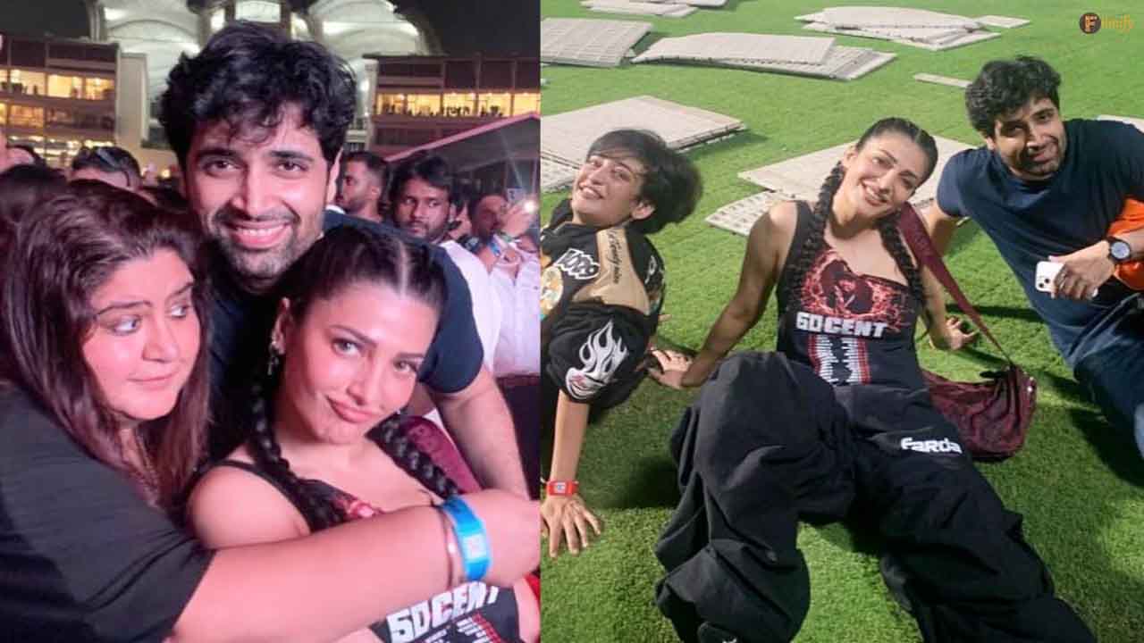 Adivi Sesh and Shruti Haasan Are Seen Together At 50 Cent Concert