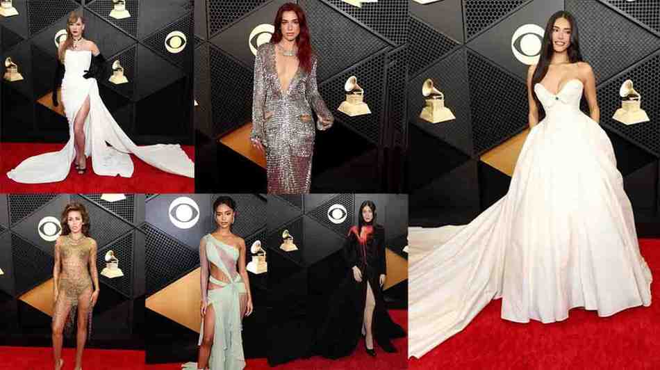 Check out the styles of popstars at Grammys 2024