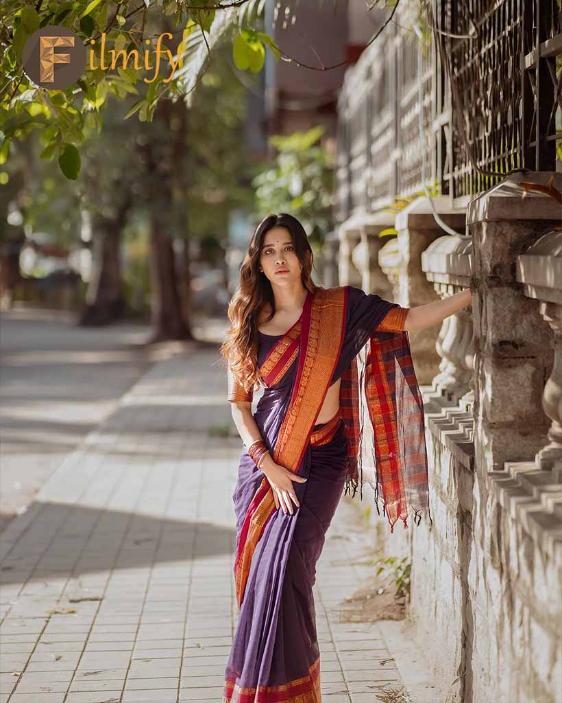 Nabha Natesh flaunts her Indainness in a saree
